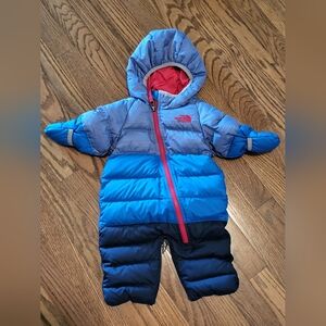 North Face 0-3 snowsuit